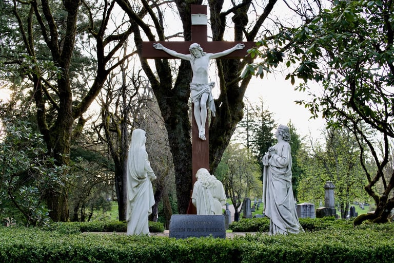 Outdoor crucifix